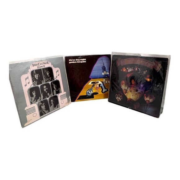 Three Dog Night Vinyl LP Record Lot of 3  Harmony Golden Biscuits Around The Wor - Picture 1 of 7